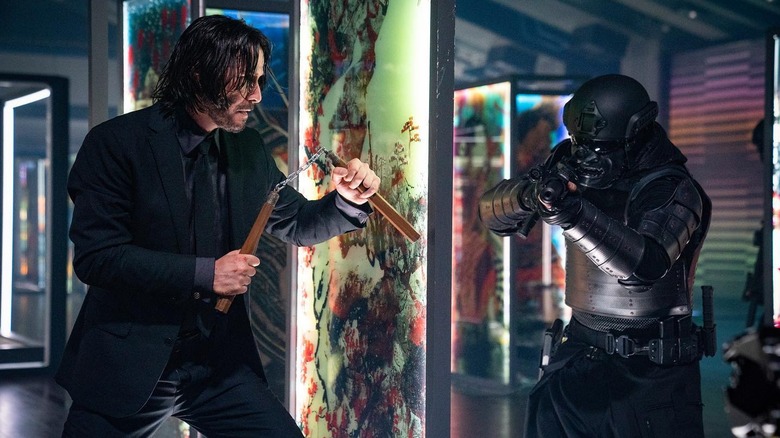 John Wick Chapter 4 nunchuck fight 