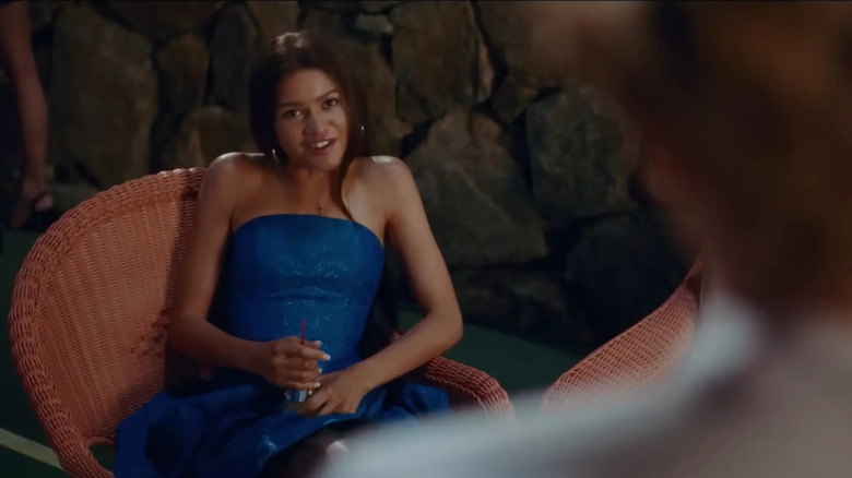 Challengers zendaya blue dress chair