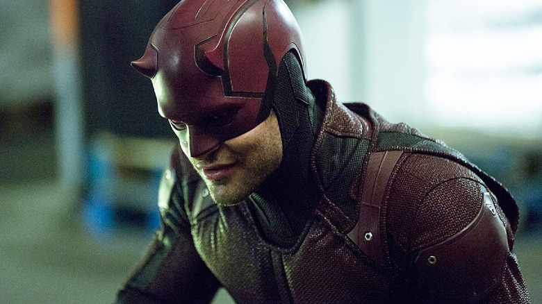 Charlie Cox in his Daredevil costume