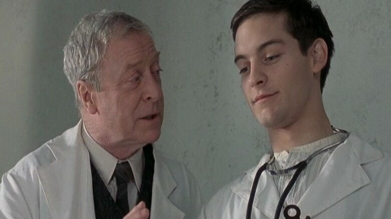 Michael Caine and Tobey Maguire in The Cider House Rules