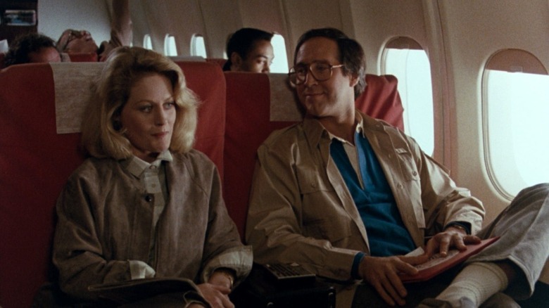 Chevy Chase Beverly D'Angelo on plane National Lampoon's European Vacation