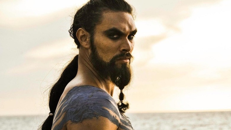 Khal Drogo glares in front of sea
