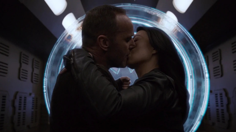 Clark Gregg and Ming-Na Wen in Agents of SHIELD