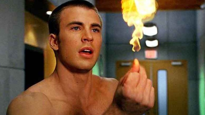 Chris Evans as Human Torch in Fantastic Four