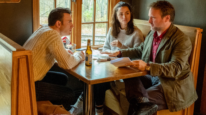 Chris Evans, Ana de Armas, and Rian Johnson on the Knives Out set