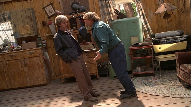 David Spade and Chris Farley in a scene from Black Sheep