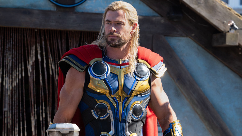 Thor aboard his ship in Thor: Love and Thunder