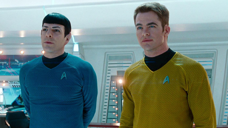 Zachary Quinto and Chris Pine in Star Trek