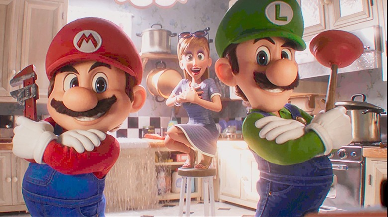 Mario and Luigi in the Super Mario Bros. Movie