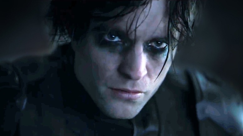 Robert Pattinson close-up eye shadow in the Batman