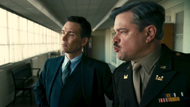 Cillian Murphy and Matt Damon in Oppenheimer