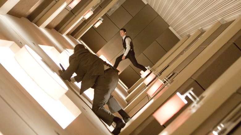 Inception hallway fight scene 