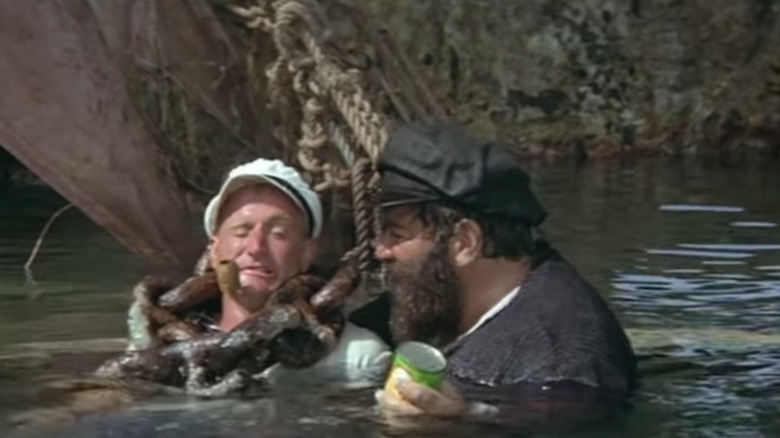 Robin Williams and Paul L. Smith in Popeye