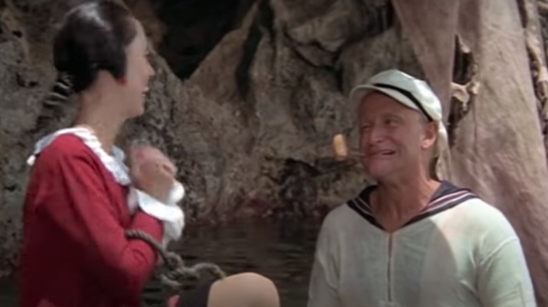 Shelley Duvall and Robin Williams in Popeye