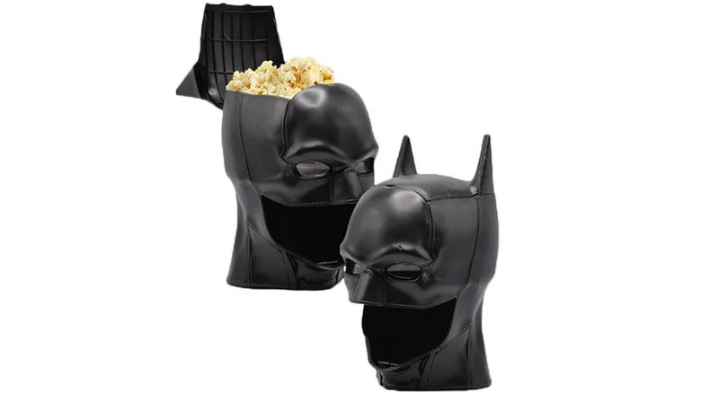 Two Batman popcorn buckets