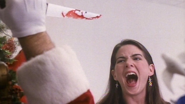 A screaming victim in Silent Night, Deadly Night 3