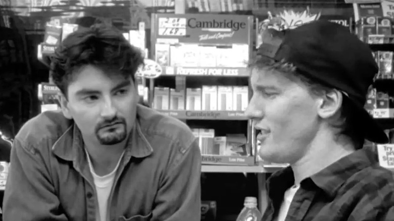 Brian O'Halloran and Jeff Anderson in Clerks