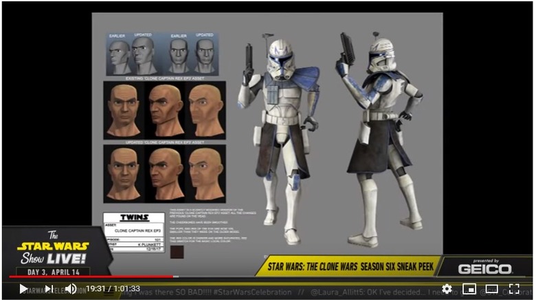 Clone Captain Rex in Star Wars: The Clone Wars