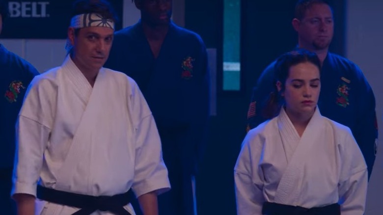 Ralph Macchio and Mary Mouser in Cobra Kai Season 4