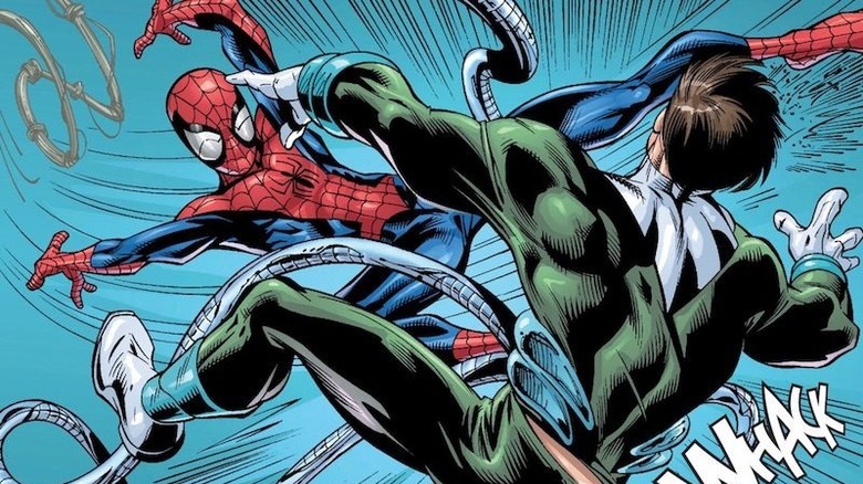Ultimate Spider-Man fights Doctor Octopus