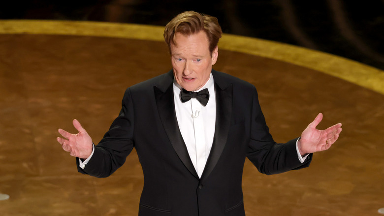 Conan O'Brien, who accepts the Academy Award 2025