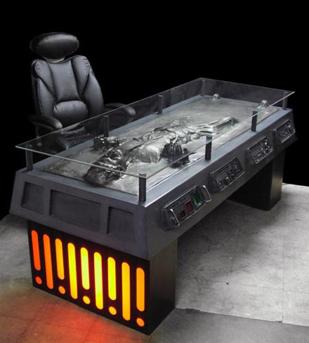 Cool Stuff: Han Solo In Carbonite Executive Desk