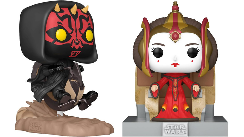 Star Wars: A Ameaça Fantasma Funko POPs do 25º aniversário - Darth Maul e Rainha Amidala