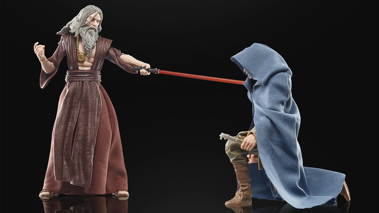 Star Wars: The Last Command Action Figures da Hasbro - Luuke Skywalker ajoelhado diante de Joruus C'baoth 