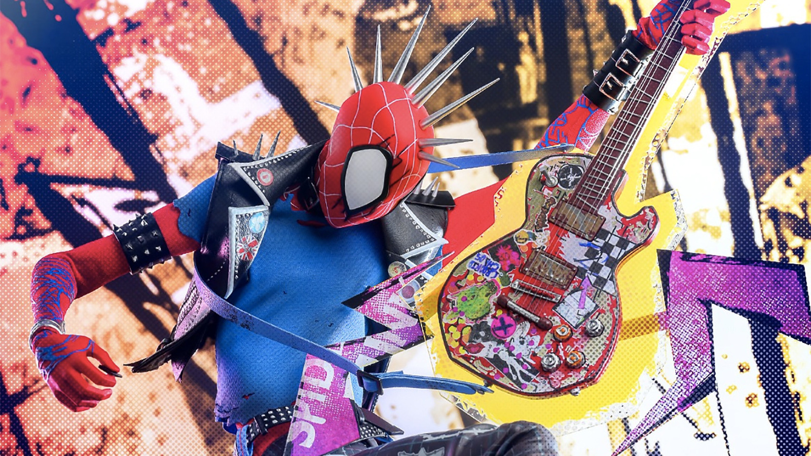 Spider-Man, Guitar, Marvel Comics, HD wallpaper