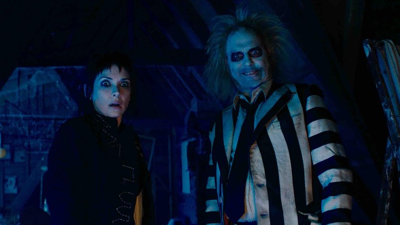 Winona Ryder's Lydia Deetz and Beetlejuice in the attic together in Beetlejuice Beetlejuice