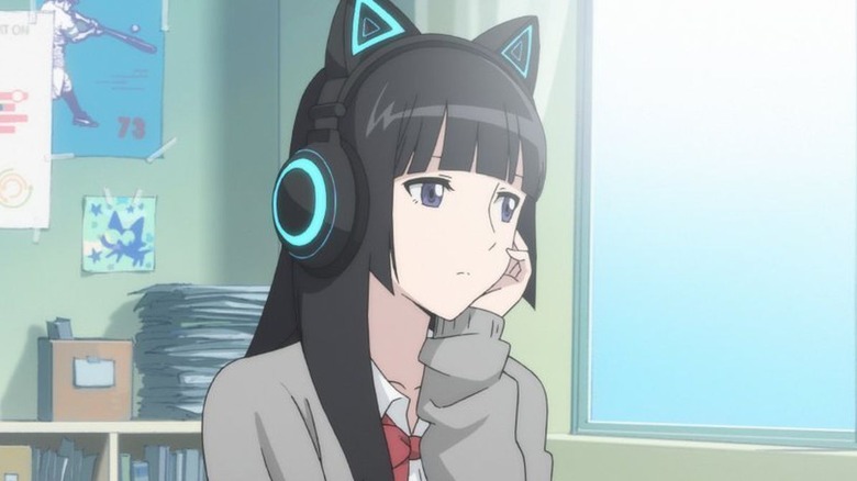 FLCL Progressive Hidomi bored cat earphones