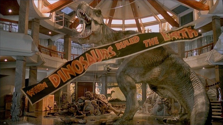 Jurassic Park T. rex finale