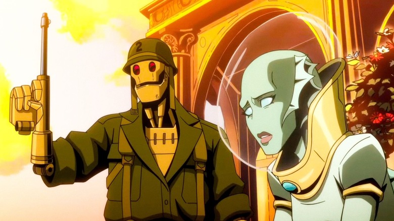 G.I. Robot and Nina Mazursky in Creature Commandos