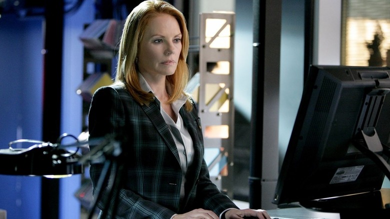 Marg Helgenberger as Catherine Willows in CSI: Crime Scene Investigation