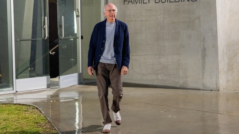 Larry David Walking Out of Holocaust Museum