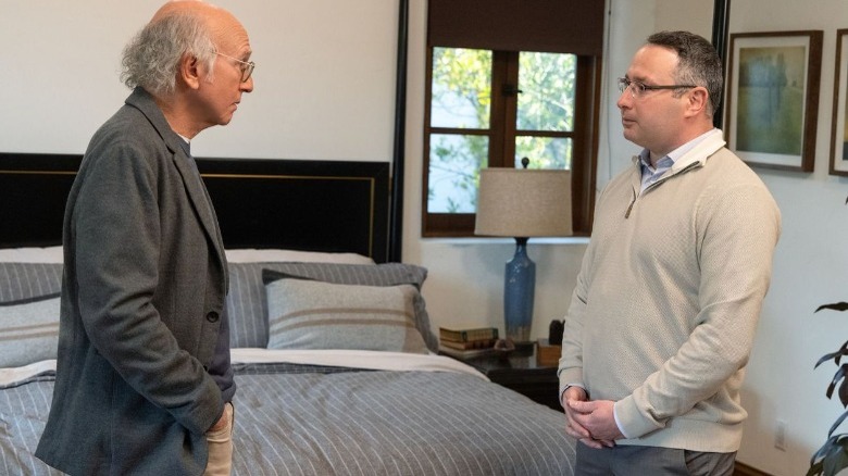 Larry David and Alexander Vindman in Season Finale