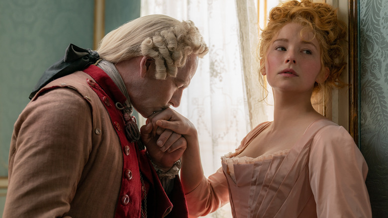 Haley Bennett and Ben Mendelsohn in Cyrano