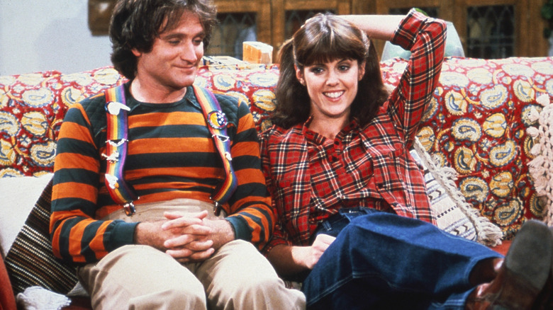 Robin Williams and Pam Dawber in Mork & Mindy