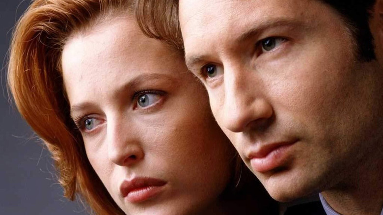 Gillian Anderson and David Duchovny in The X-Files