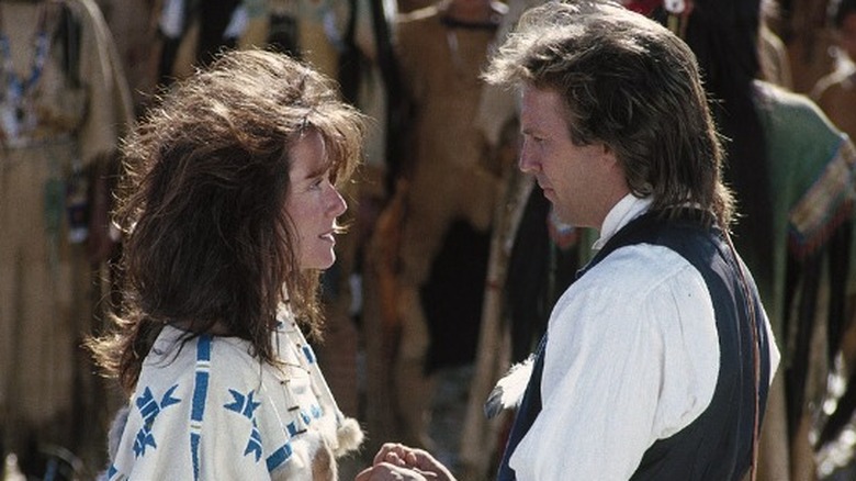 Mary McDonnell and Kevin Costner in Dances With Wolves