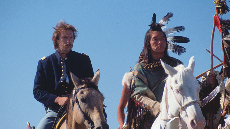 Kevin Costner and Graham Greene in Dances With Wolves