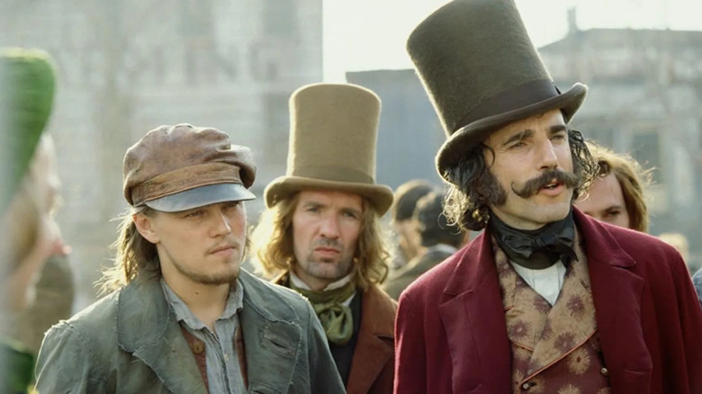 Daniel Day-Lewis with Leonardo DiCaprio in "Gangs of New York"