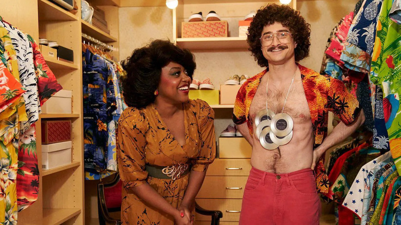 Quinta Brunson and Daniel Radcliffe in Weird: The Al Yankovic Story