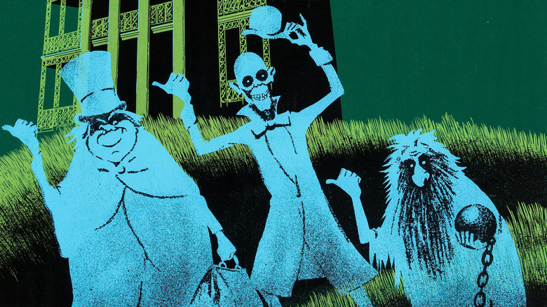 Hitchhiking Ghosts Disneyland Attraction Poster