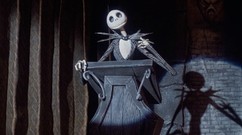 Jack at a podium in The Nightmare Before Christmas 