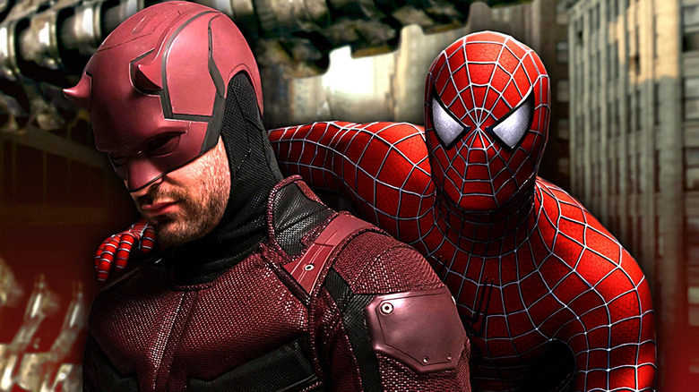 Charlie Cox's Daredevil and Sam Raimi's Spider-Man together in New York