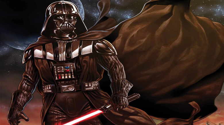 Darth Vader on the cover art for the first issue of Star Wars: Vader Down