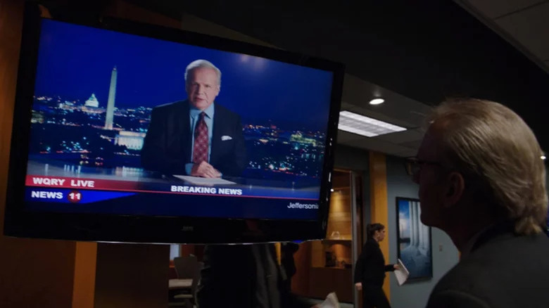 Dave Roberts in a cameo as a newscaster on the series finale of Bones