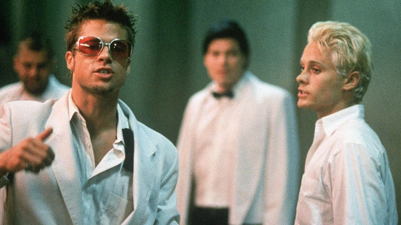 Fight Club Pitt Leto white suits