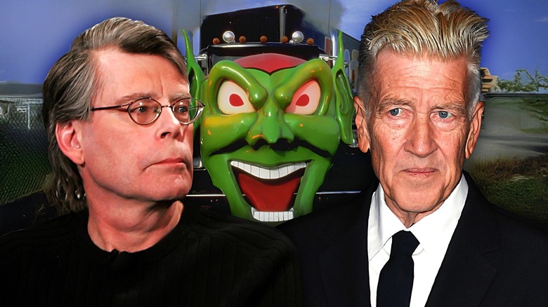 Stephen King and David Lynch by the Green Goblin from Maximum Overdrive